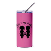 Bestie Tumbler, She is My Bestie Tumbler, Best Friend Gift, Friendship Tumbler, Gift for Friend, Bestie Present, Girlfriends Tumbler - Tawshia